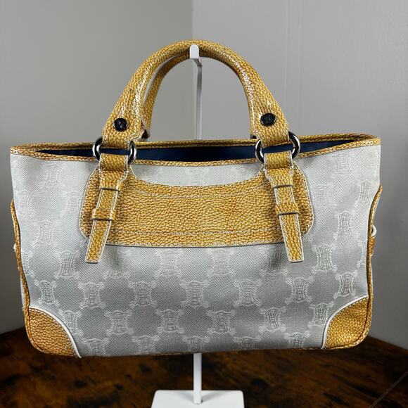 Celine Macadam Light Wash Denim Boogie Bag Rare Colors - Picture 1 of 16